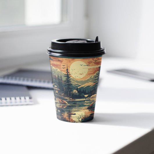 Skandinavier Retro Art Zuhause Pappbecher