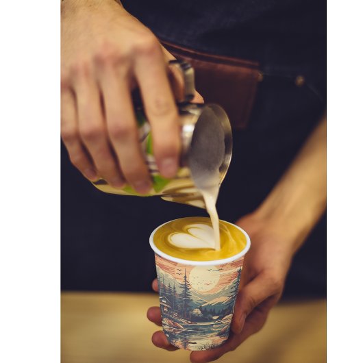 Skandinavier Retro Art Zuhause Pappbecher