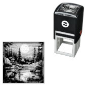 Skandinavier Retro Art Zuhause Permastempel (Beispiel)