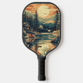 Skandinavier Retro Art Zuhause Pickleball Schläger (Vorderseite)