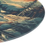 Skandinavier Retro Art Zuhause Schneidebrett (Ecke)