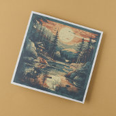 Skandinavier Retro Art Zuhause Serviette