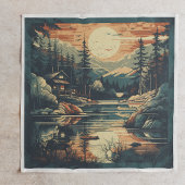 Skandinavier Retro Art Zuhause Serviette