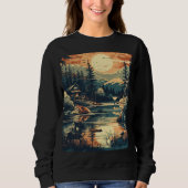 Skandinavier Retro Art Zuhause Sweatshirt (Vorderseite)