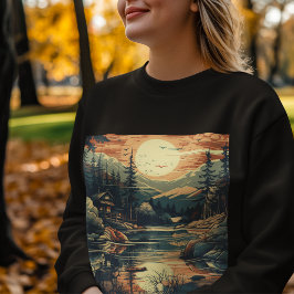 Skandinavier Retro Art Zuhause Sweatshirt