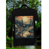 Skandinavier Retro Art Zuhause T-Shirt