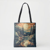 Skandinavier Retro Art Zuhause Tasche (Vorderseite)
