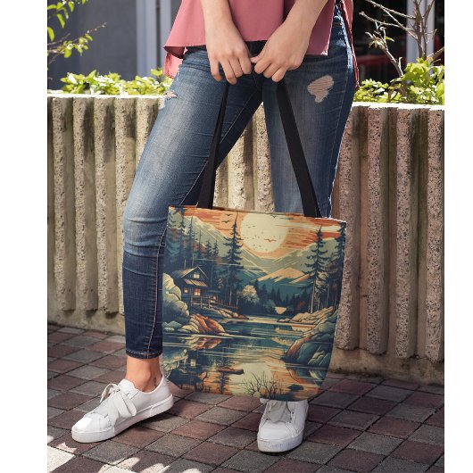 Skandinavier Retro Art Zuhause Tasche