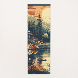 Skandinavier Retro Art Zuhause Yogamatte