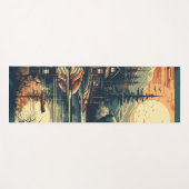 Skandinavier Retro Art Zuhause Yogamatte (Vorderseite (Horizontal))