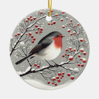 Skandinavier Robin Ornament