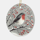 Skandinavier Robin Ornament (Links)
