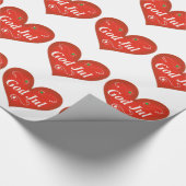 Skandinavier Rosemaling Gott-Jul-Weihnachten Geschenkpapier (Ecke)