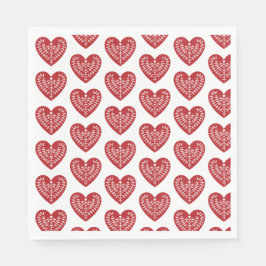 Skandinavier Rotkehlpapier Napkins Serviette