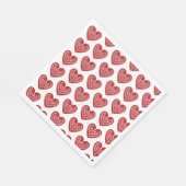 Skandinavier Rotkehlpapier Napkins Serviette (Ecke)