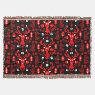 Skandinavier Rotweihirsch Decke