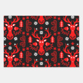 Skandinavier Rotweihirsch Geschenkpapier Set (Vorderseite 3)