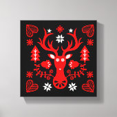 Skandinavier Rotweihirsch Leinwanddruck (Vorderseite)