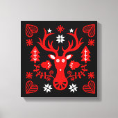 Skandinavier Rotweihirsch Leinwanddruck (Vorderseite)