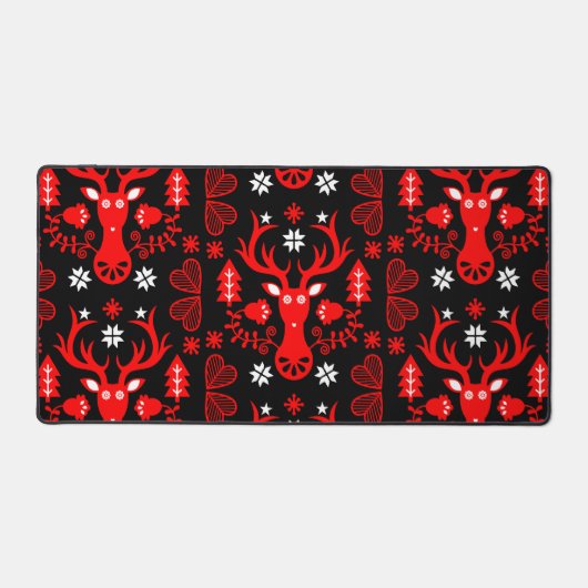 Skandinavier Rotweihirsch Schreibtischunterlage (Vorderseite)