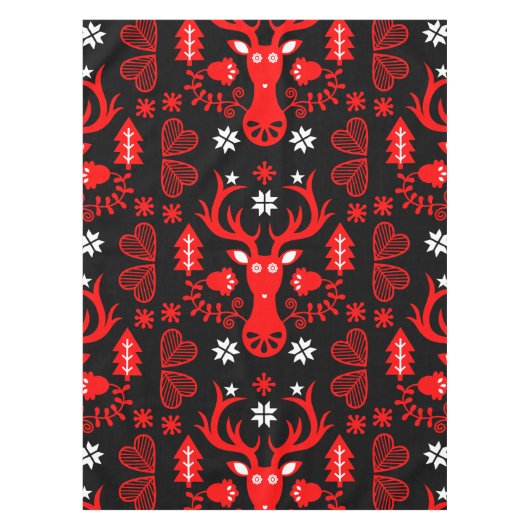 Skandinavier Rotweihirsch Tischdecke (Vorderseite)