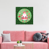 Skandinavier Santa Claus Green Leinwanddruck (Insitu (Wohnzimmer))