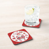 Skandinavier Santa Claus Red Getränkeuntersetzer (Rechte Seite)