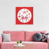 Skandinavier Santa Claus Red Leinwanddruck (Insitu (Wohnzimmer))