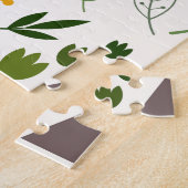 Skandinavier Stil Fox Blume Bäume Illustration Puzzle (Seite)