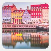 Skandinavier Stil in jedem Detail 🇩 🇰 ✨ Quadratischer Aufkleber (Vorderseite)