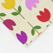 Skandinavier Stilcol auf CRM Blume Rpt Muster Fleecedecke (Ecke)