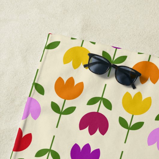 Skandinavier Stilcol auf CRM Blume Rpt Muster Strandtuch (Beispiel)