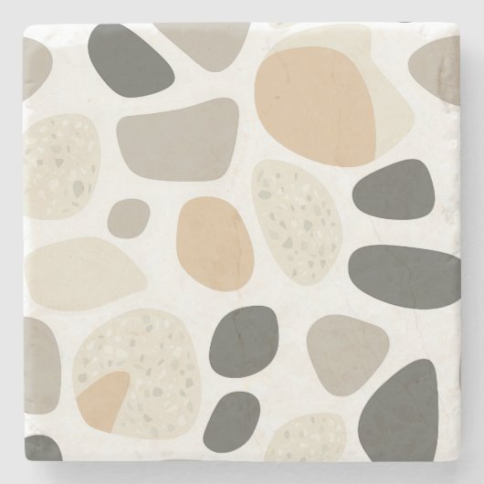 Skandinavier Terrazzo Stone Untersetzer (Vorderseite)