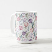 Skandinavier Tulip Blumenmuster Kaffeetasse (Vorderseite Links)