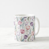Skandinavier Tulip Blumenmuster Kaffeetasse (VorderseiteRechts)