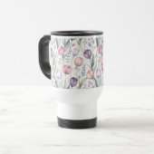 Skandinavier Tulip Blumenmuster Reisebecher (Vorderseite Links)