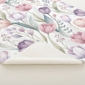Skandinavier Tulip Blumenmuster Sherpadecke (3/4)