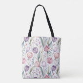 Skandinavier Tulip Blumenmuster Tasche (Rückseite)