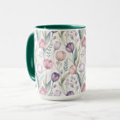 Skandinavier Tulip Blumenmuster Tasse (Vorderseite Links)