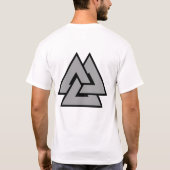 Skandinavier Valknut Symbol-Shirt T-Shirt (Rückseite)