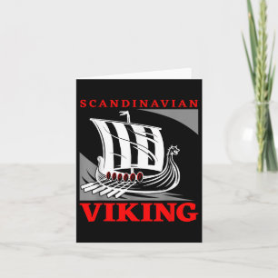 Skandinavier Viking Ship Dragon Boat Drakkar Thor Karte