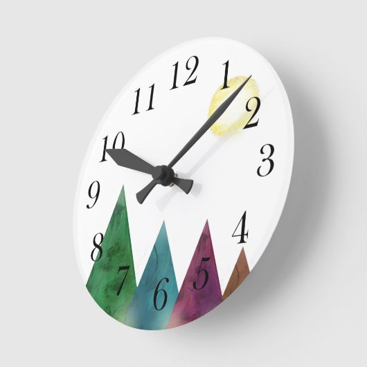 Skandinavier Wall Clock Runde Wanduhr (Winkel)