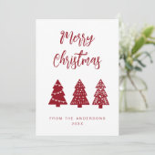 Skandinavier Weihnachtsfeiertag Feiertagskarte (Stehend Vorderseite)