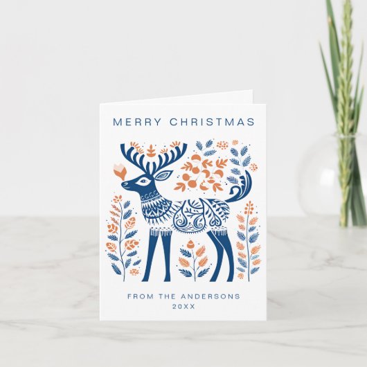 Skandinavier Weihnachtsfeiertag Karte (Vorderseite)