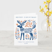 Skandinavier Weihnachtsfeiertag Karte (Gelbe Blume)