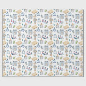 Skandinavier Weihnachtsgenom Geschenkpapier (Flach)