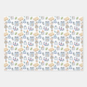 Skandinavier Weihnachtsgenom Geschenkpapier Set (Vorderseite)