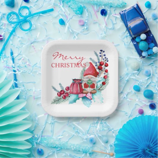 Skandinavier Weihnachtsgenom Pappteller (Party)