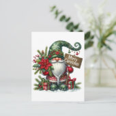 Skandinavier Weihnachtsgenom Postkarte (Stehend Vorderseite)
