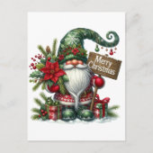 Skandinavier Weihnachtsgenom Postkarte (Vorderseite)